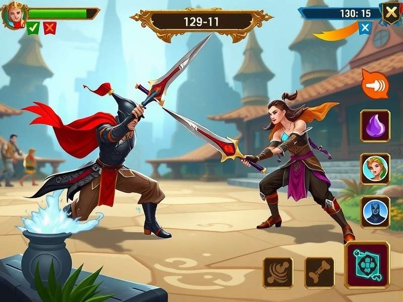 Mystic Warrior Duel multiplayer arena